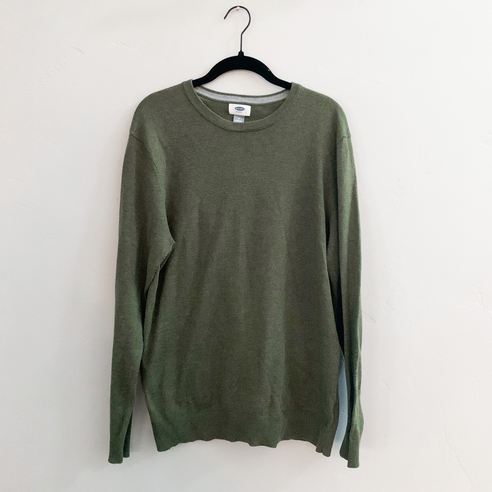 Men’s Green Long Sleeve Sweater